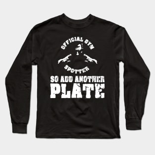 Gym Spotter Plate Long Sleeve T-Shirt